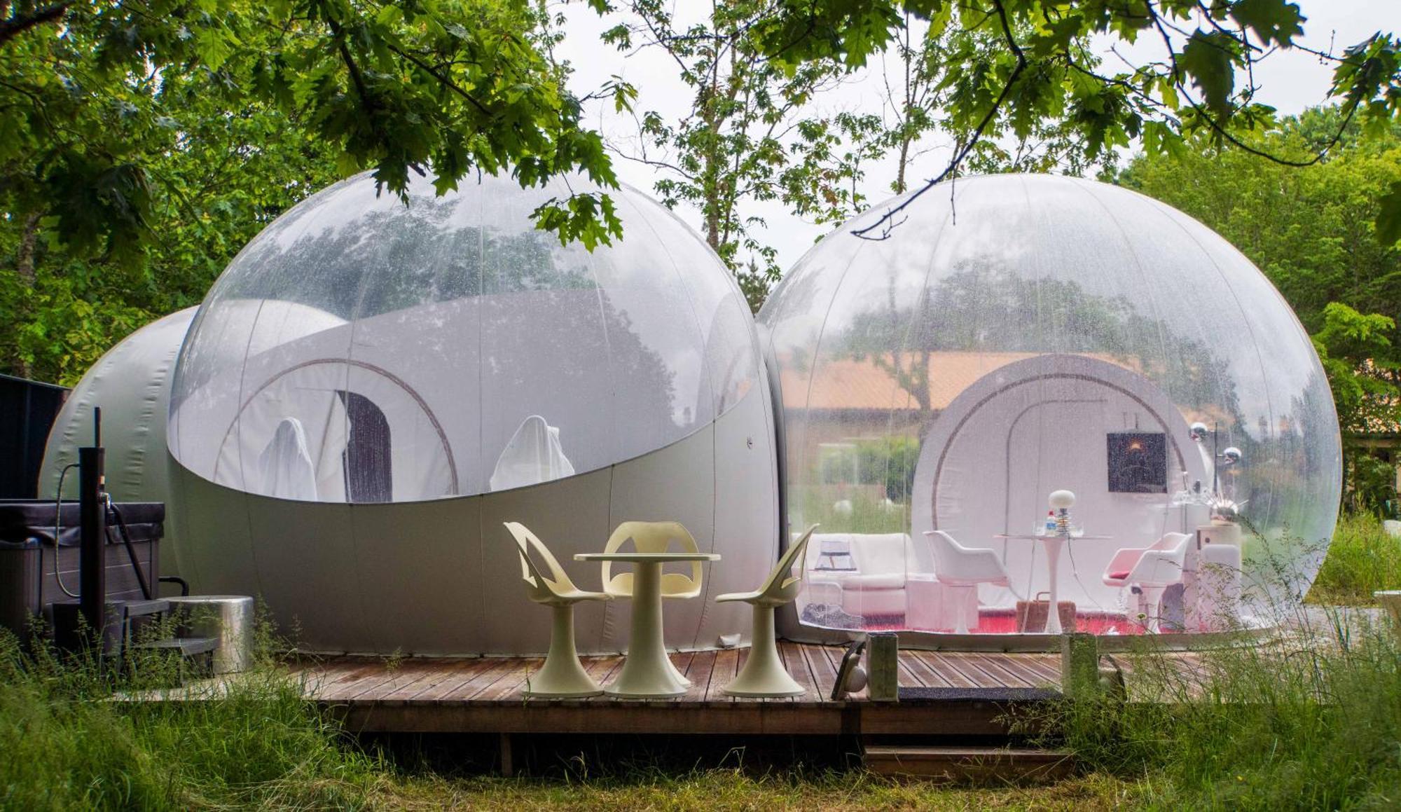 L Ost In Sensations -Hebergements Insolites Et Suites De Luxe Spa Sauna Piscine Foret Marcenais Extérieur photo