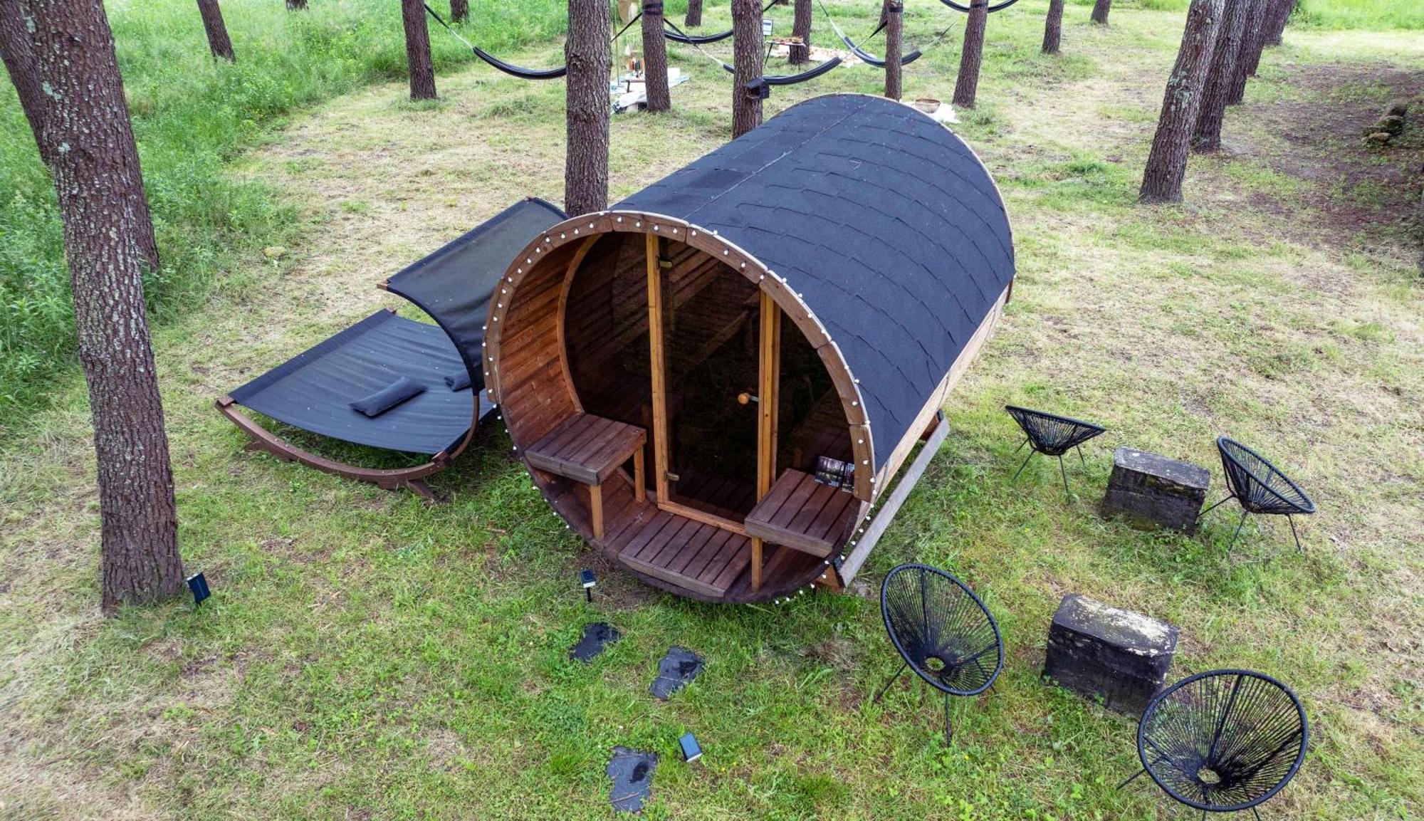 L Ost In Sensations -Hebergements Insolites Et Suites De Luxe Spa Sauna Piscine Foret Marcenais Extérieur photo