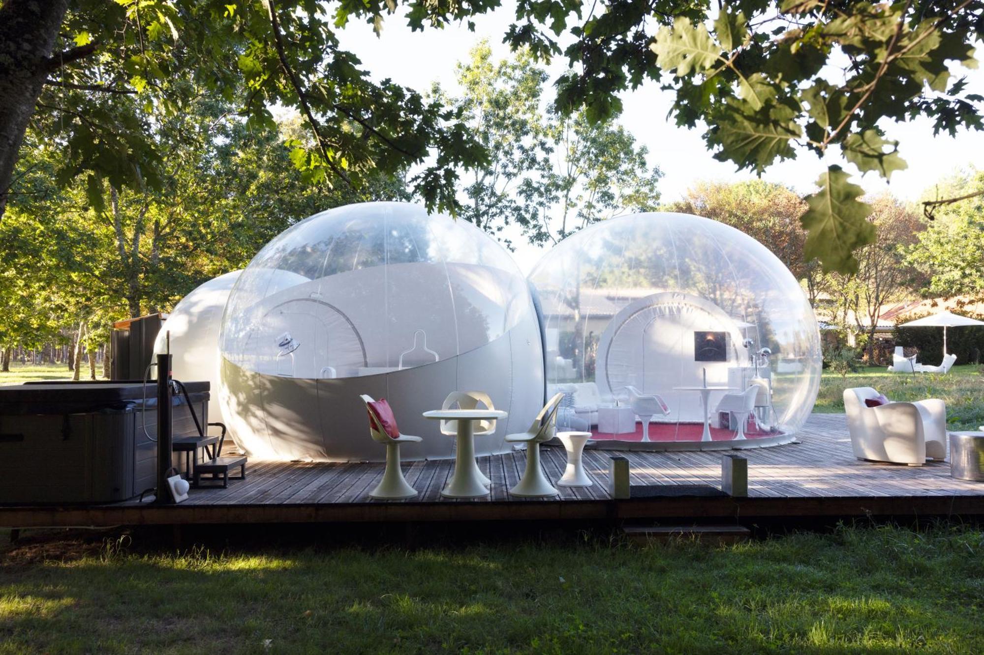 L Ost In Sensations -Hebergements Insolites Et Suites De Luxe Spa Sauna Piscine Foret Marcenais Extérieur photo