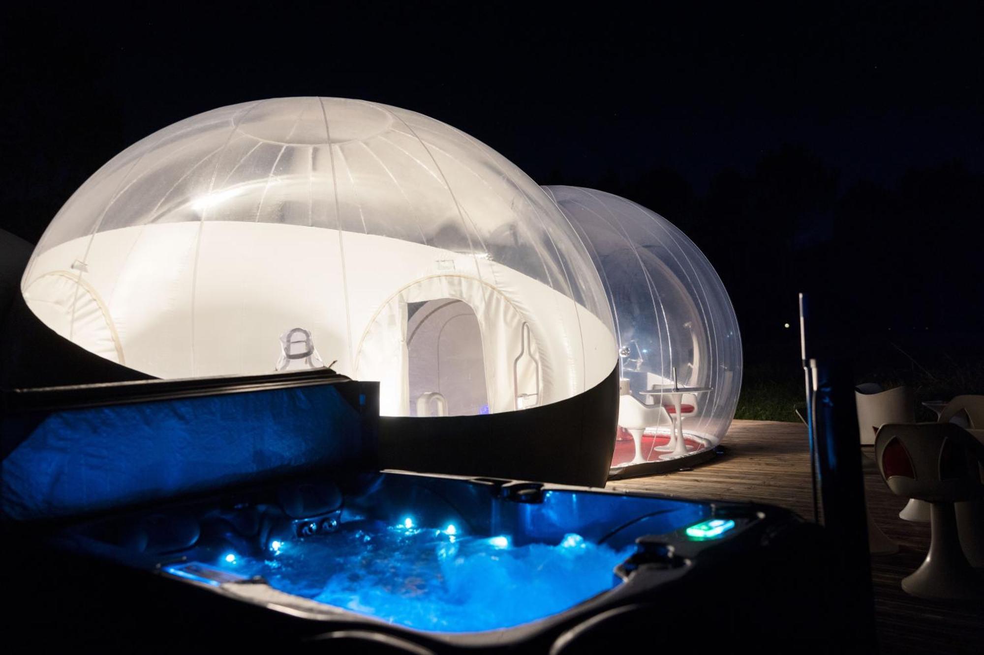 L Ost In Sensations -Hebergements Insolites Et Suites De Luxe Spa Sauna Piscine Foret Marcenais Extérieur photo