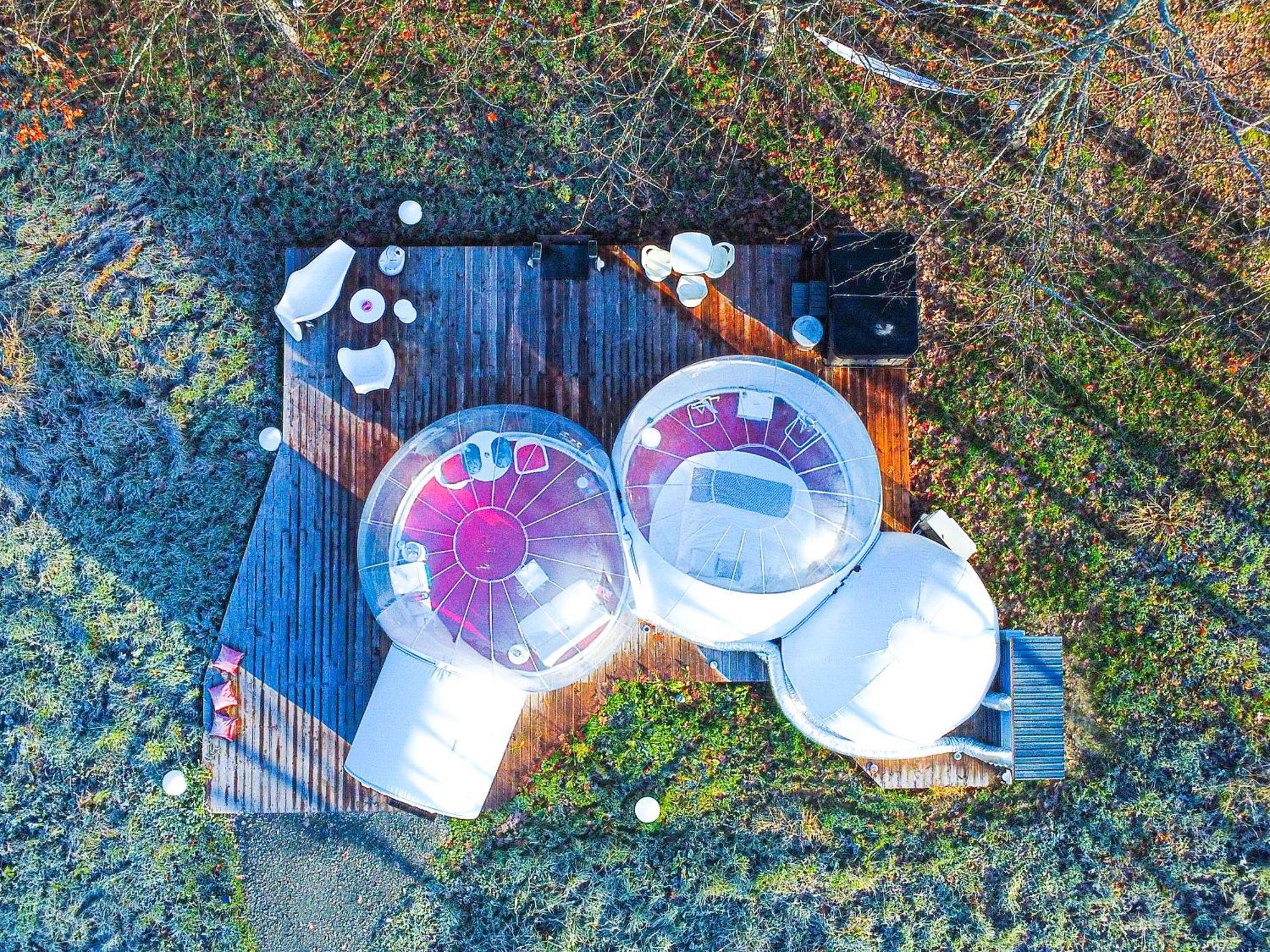 L Ost In Sensations -Hebergements Insolites Et Suites De Luxe Spa Sauna Piscine Foret Marcenais Extérieur photo